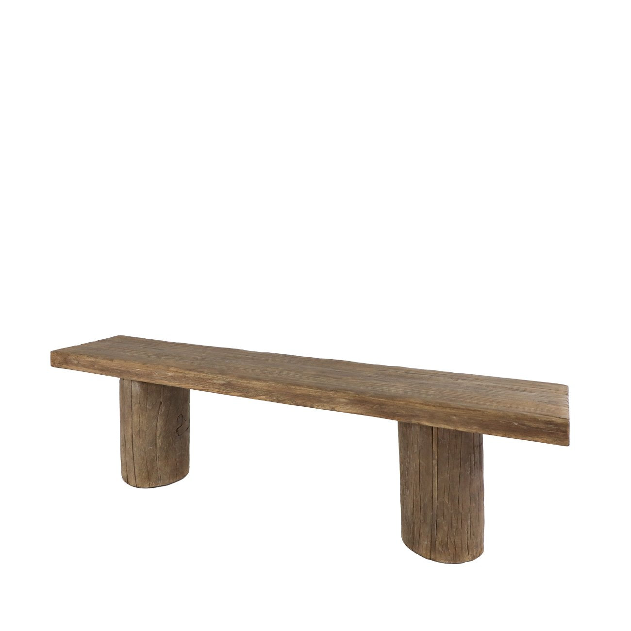 Casa Round Leg Bench - Walnut