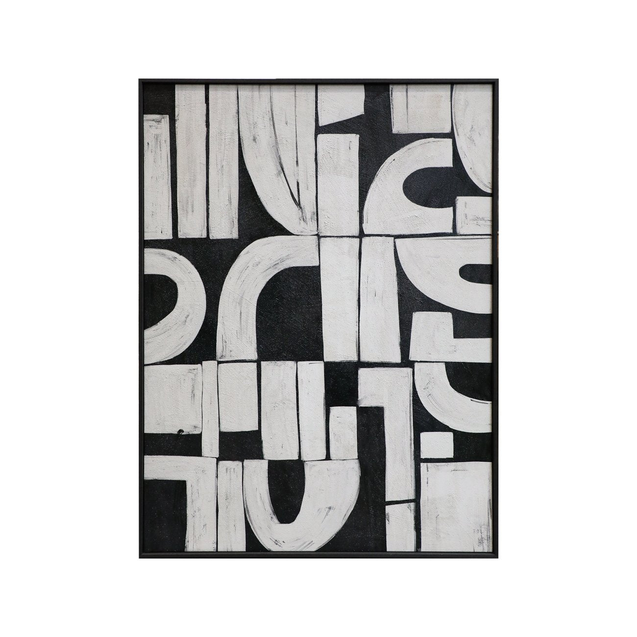 Jett - Textured Surface Framed Canvas