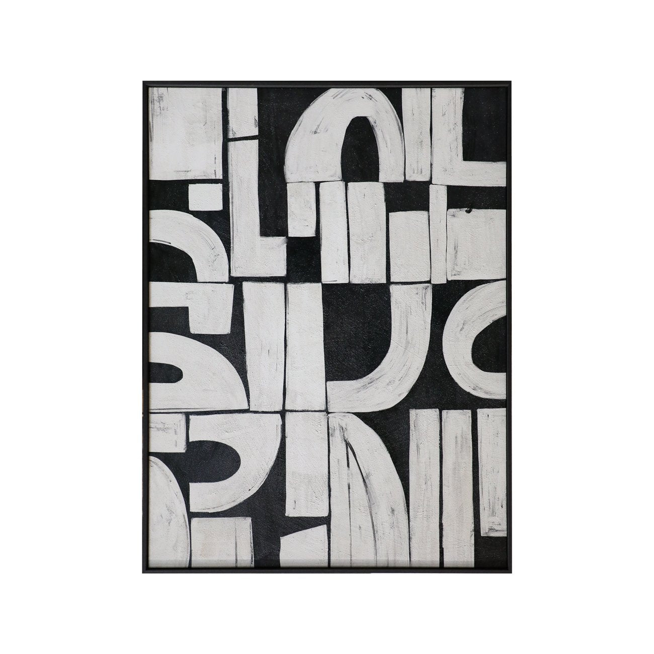 Jett - Textured Surface Framed Canvas