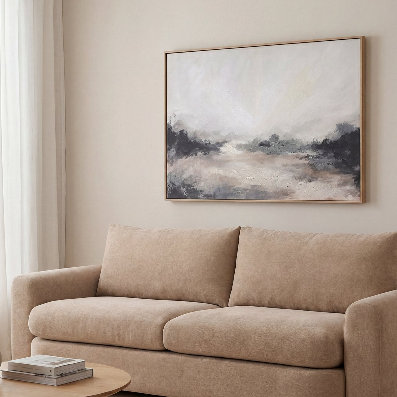 Dusk - Hand Embellished Framed Canvas