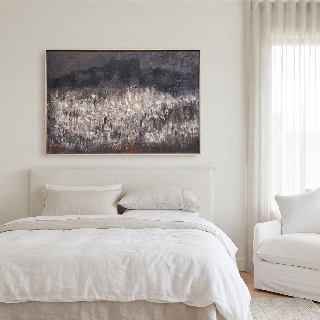 Wisp - Heavy Textured Framed Canvas