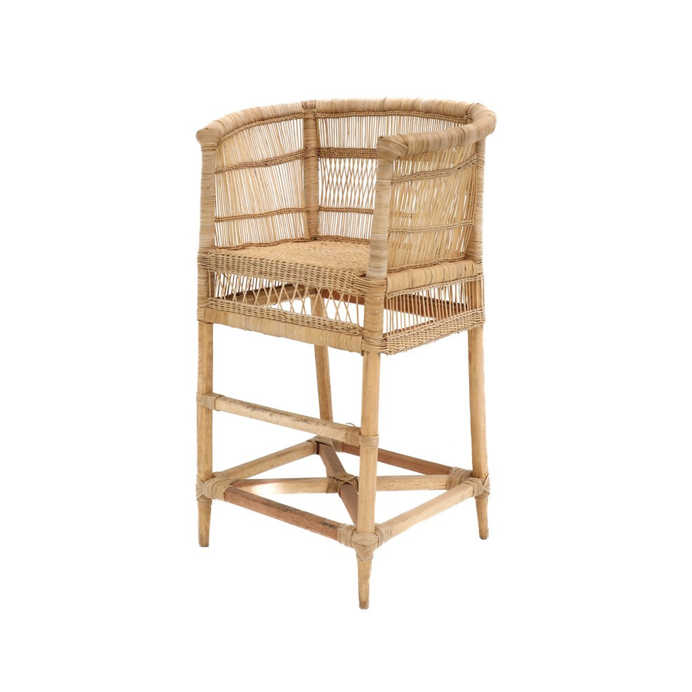 Malawi Cane Counter Stool - 71cm - Natural