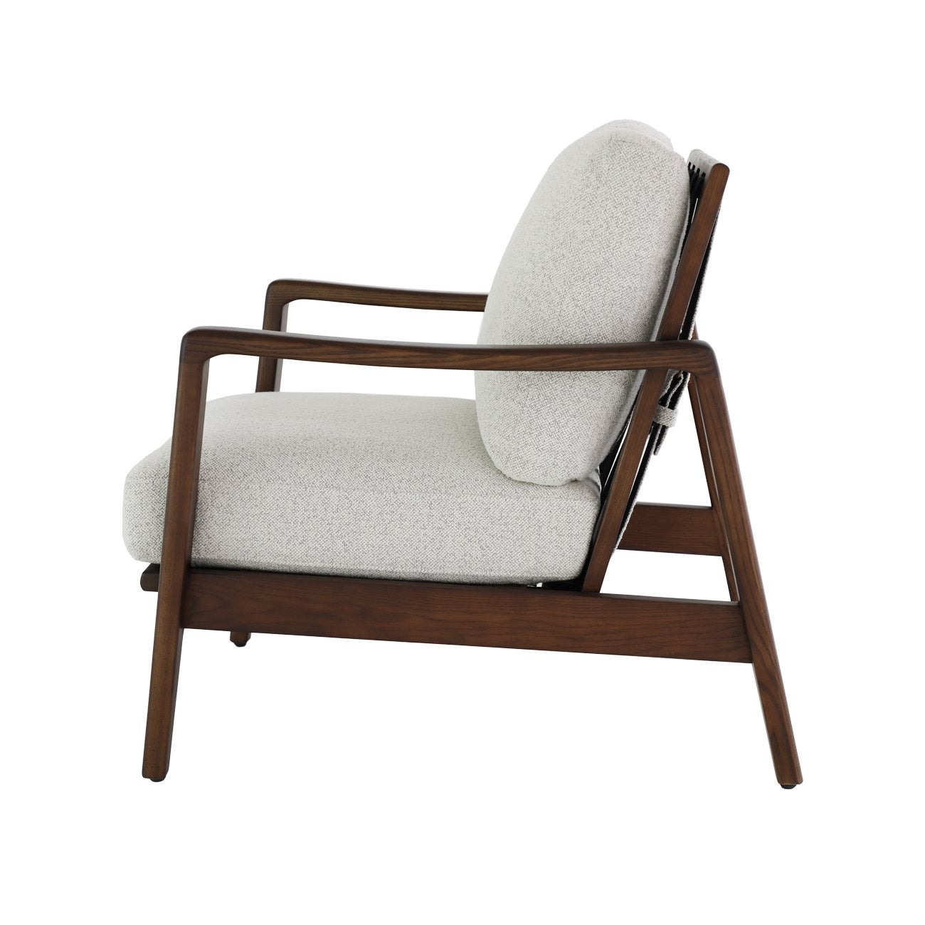 Reid Armchair - Pumice Fabric, Walnut Frame