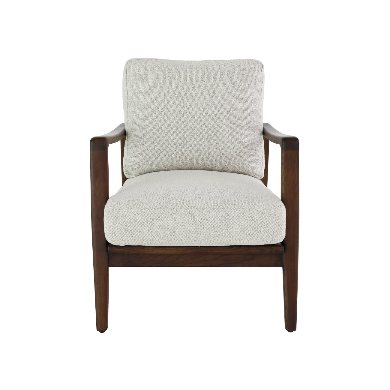 Reid Armchair - Pumice Fabric - Walnut Frame