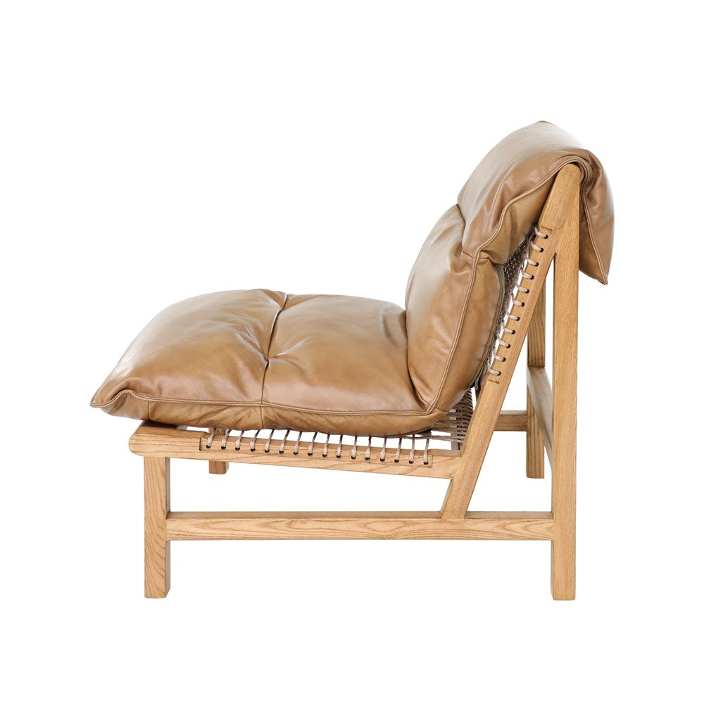 Dexter Side Chair - Tan Leather