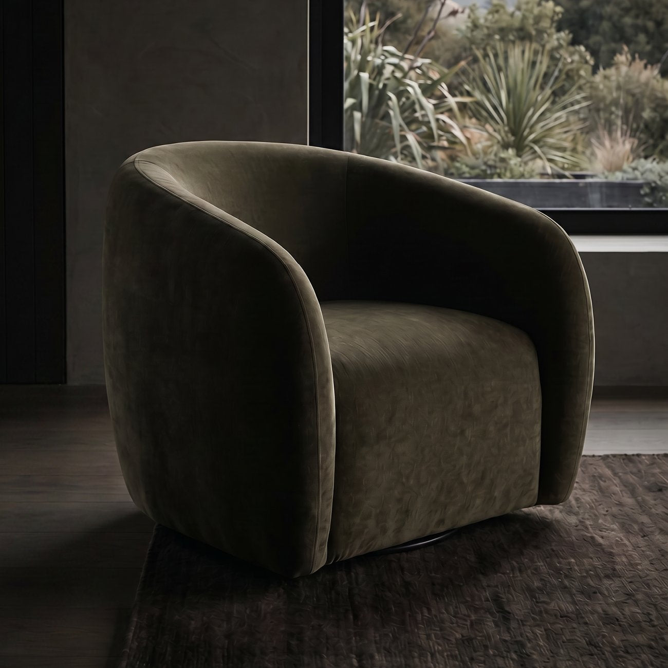 Max Swivel Chair - Moss