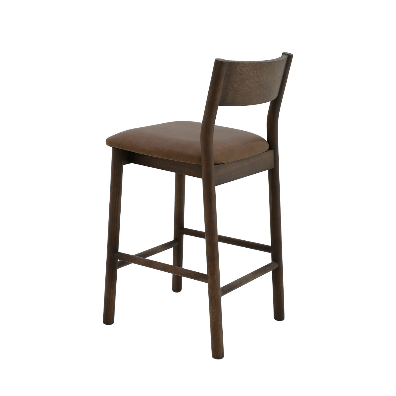 Keaton Barstool - Brown Frame/Brown Leather