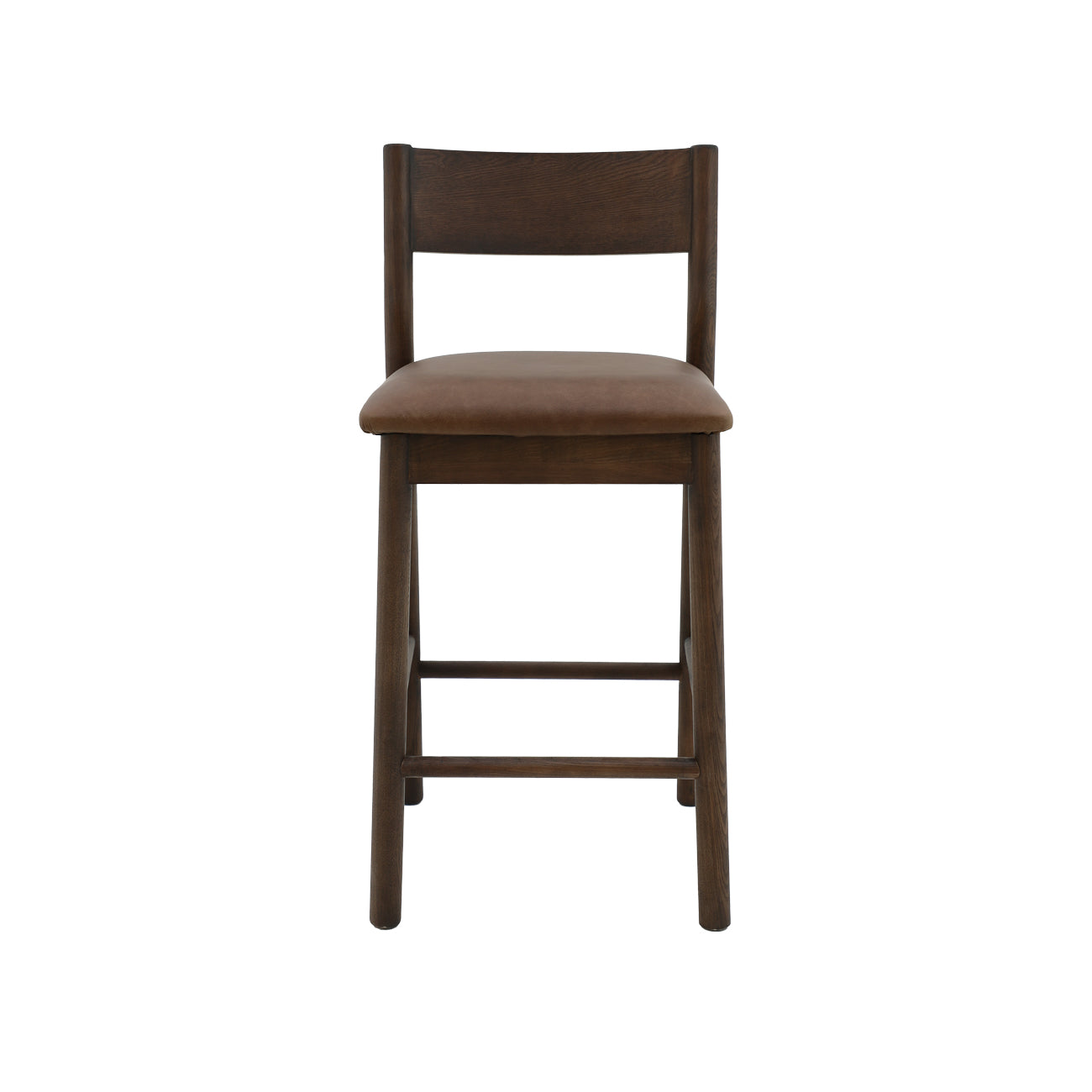 Keaton Barstool - Brown Frame/Brown Leather