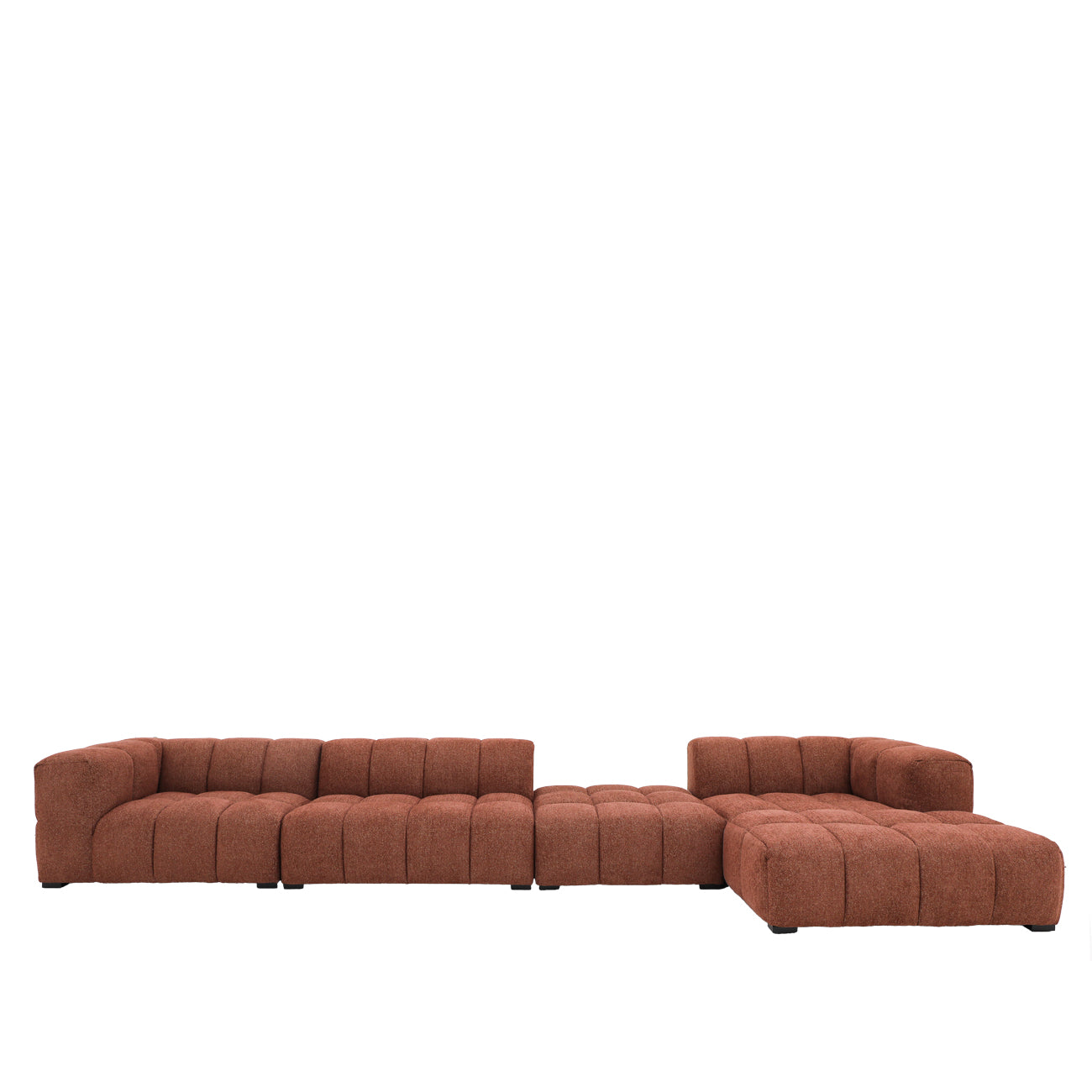Manhattan Modular LH Armchair - Burnt Sienna