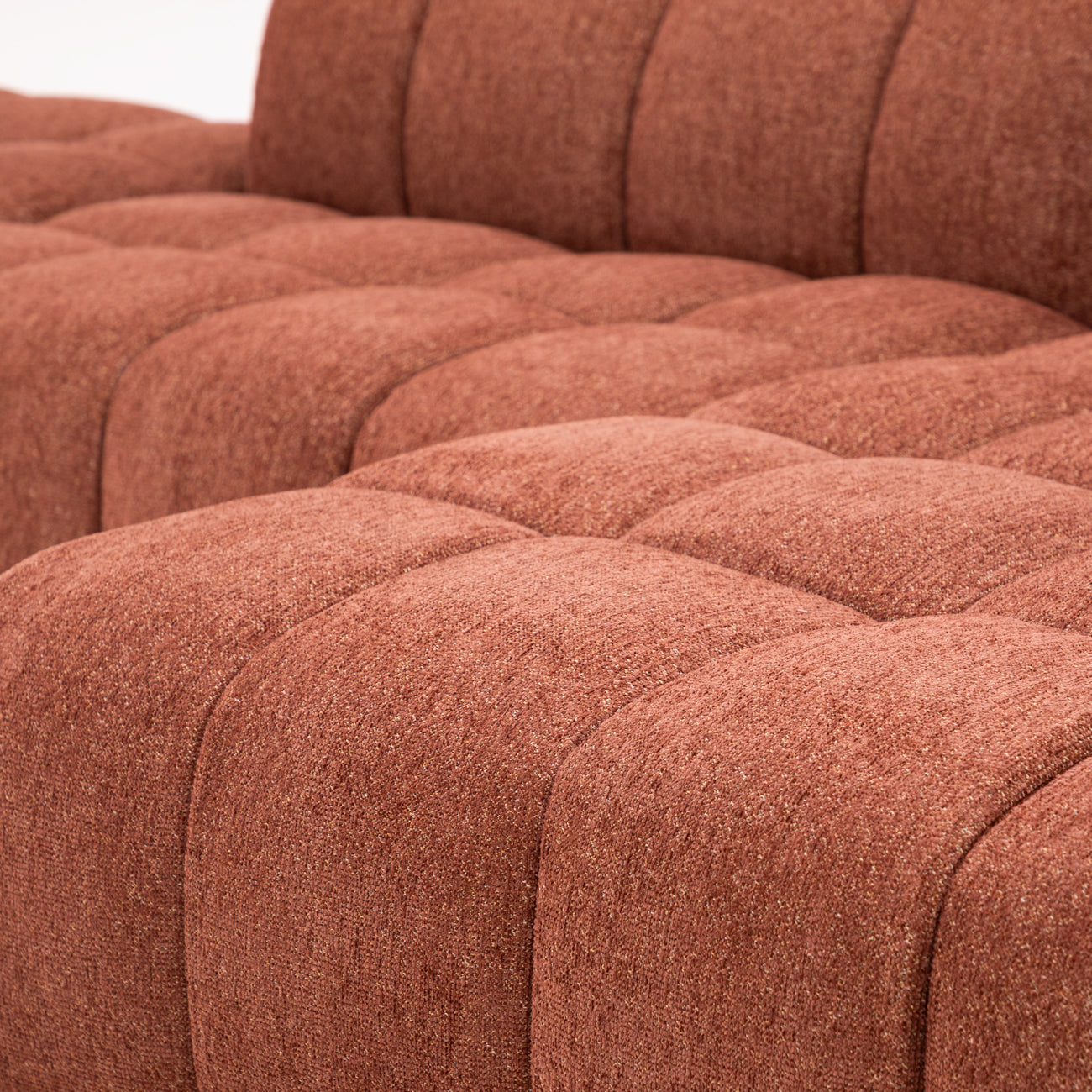 Manhattan Modular Sofa Armless - Burnt Sienna