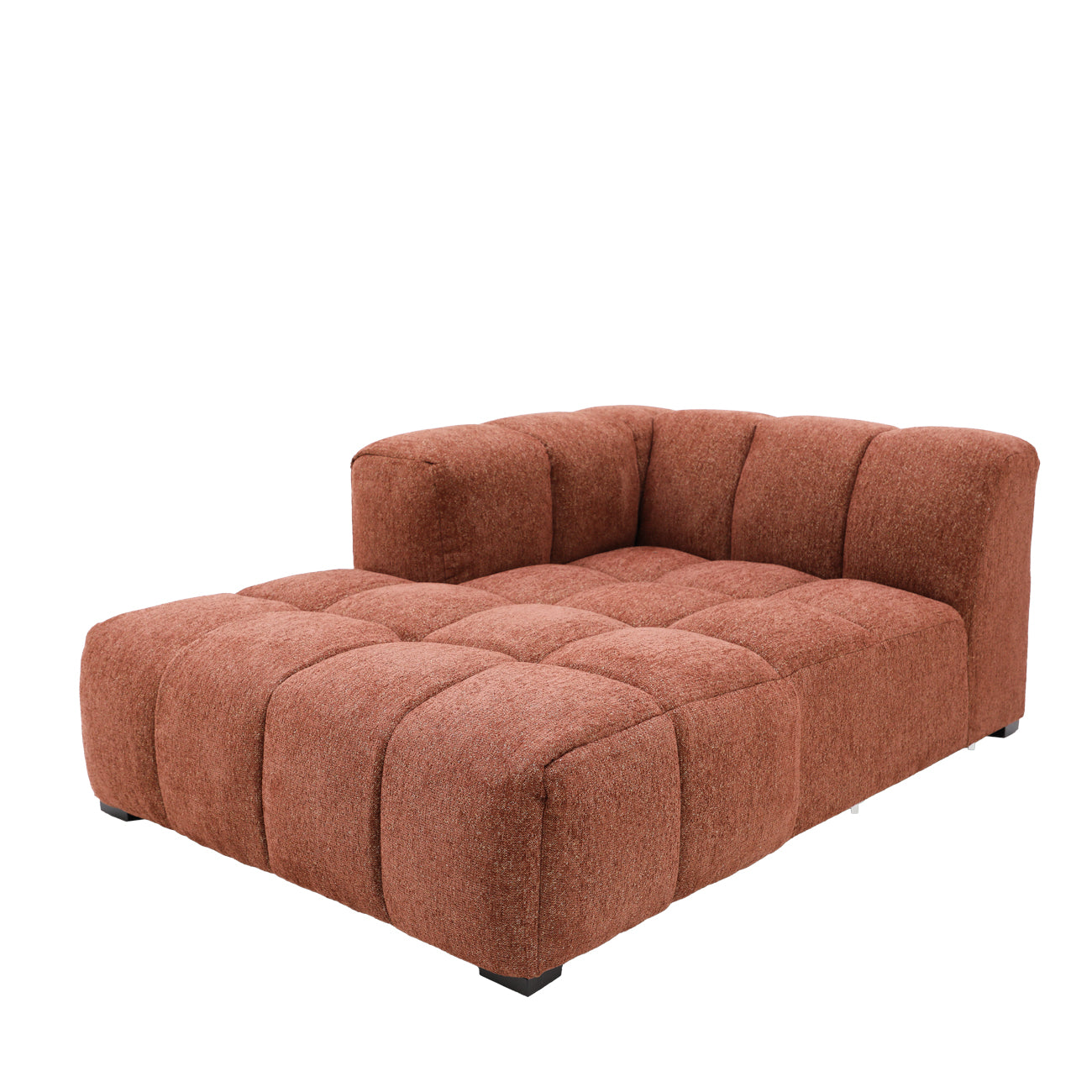 Manhattan Modular LH Chaise - Burnt Sienna