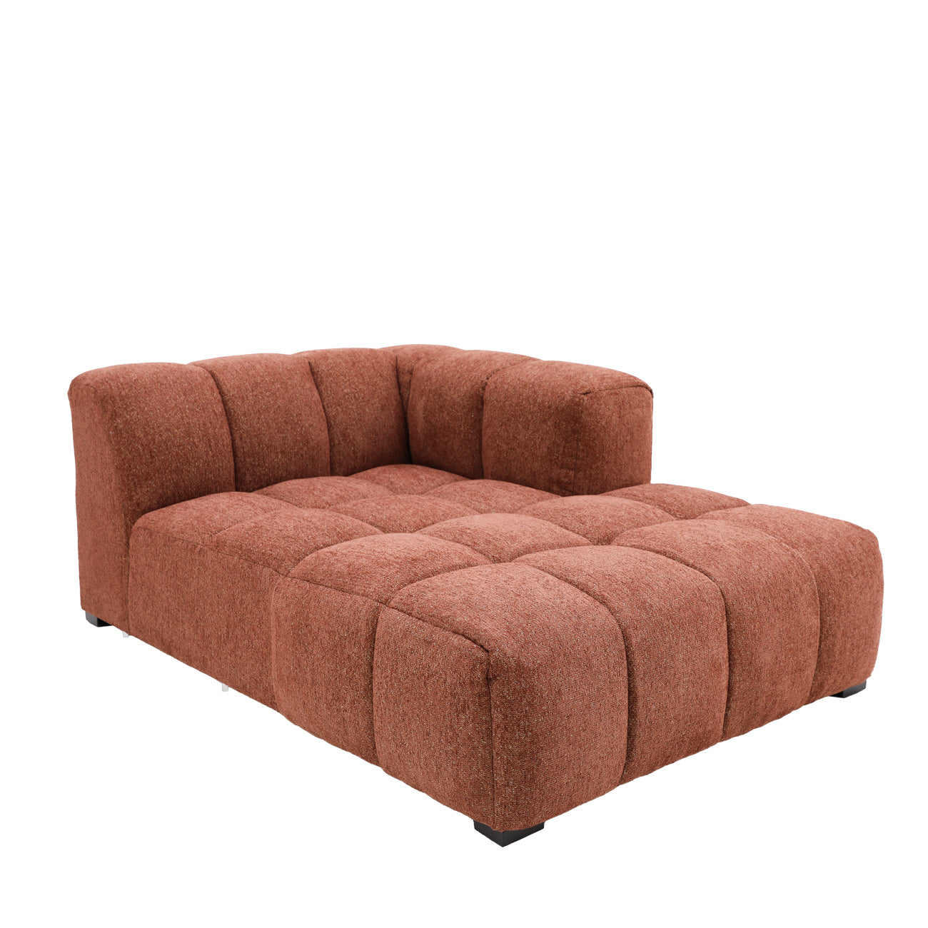 Manhattan Modular RH Chaise - Burnt Sienna