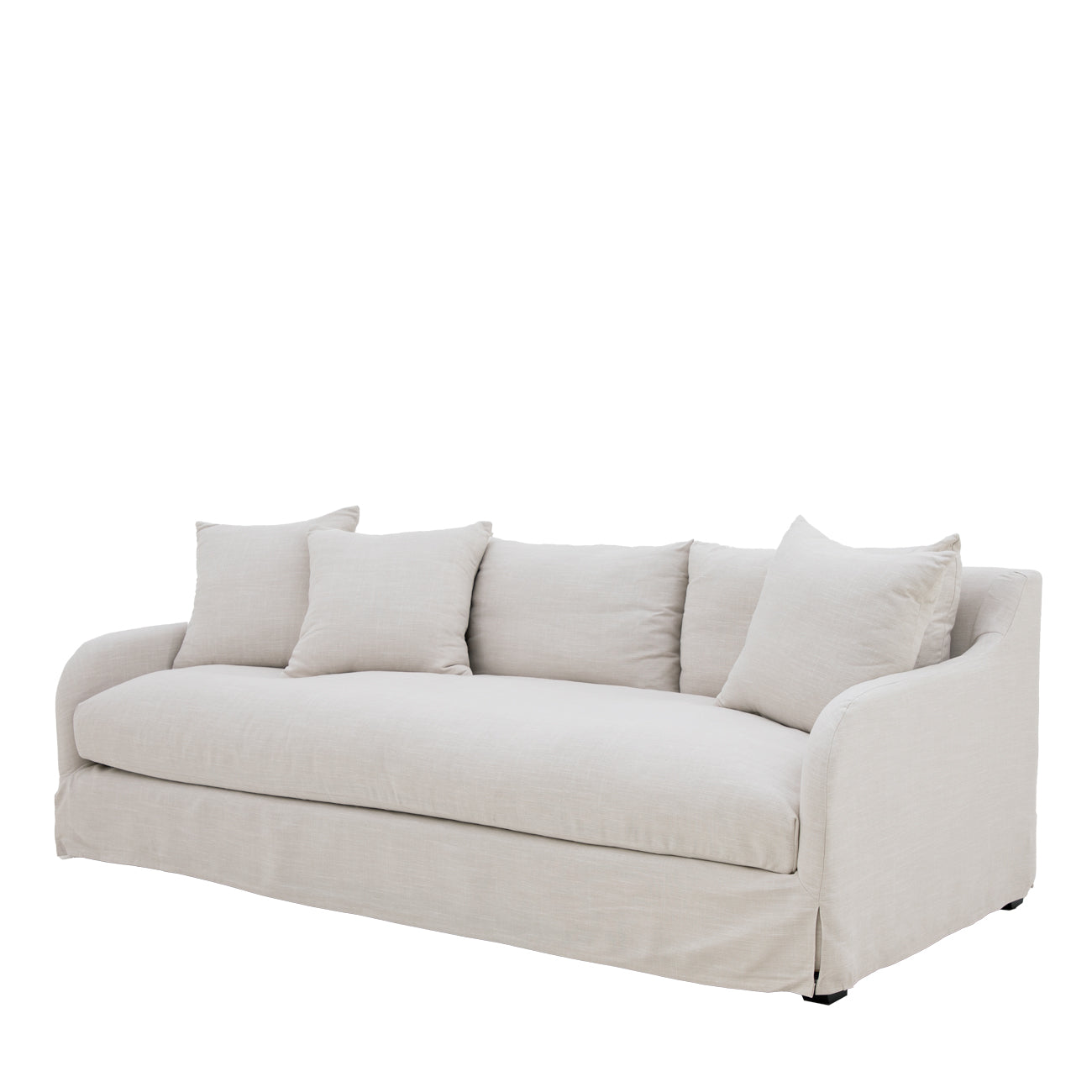 Eden 3 Seater Slipcover Sofa - Pearl Oat
