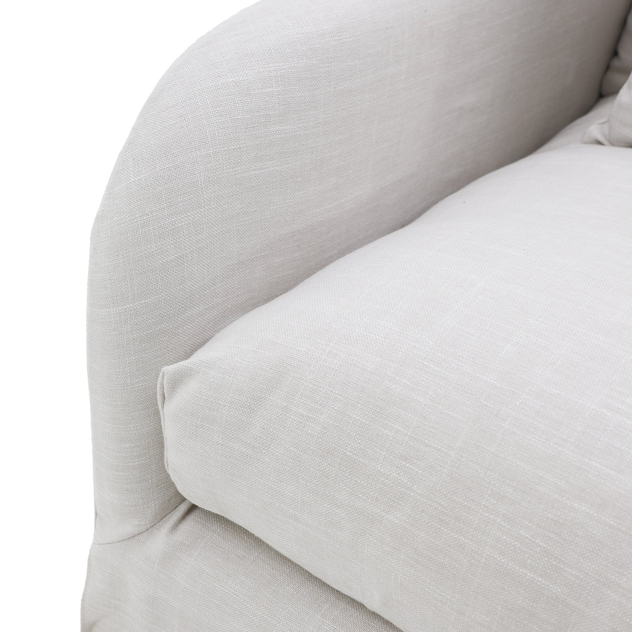 Eden Slipcover Armchair - Pearl Oat