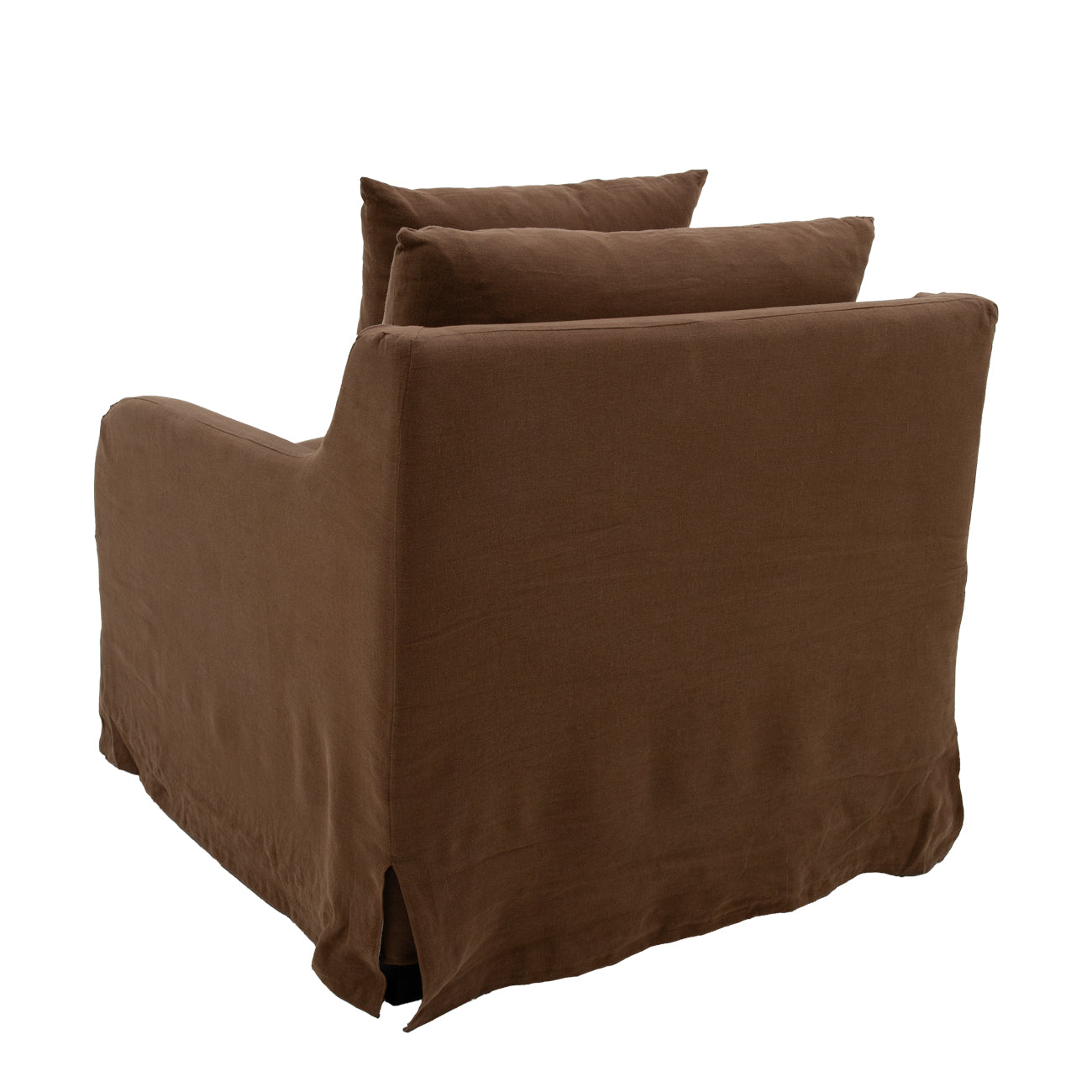 Eden Slipcover Armchair - Mocha