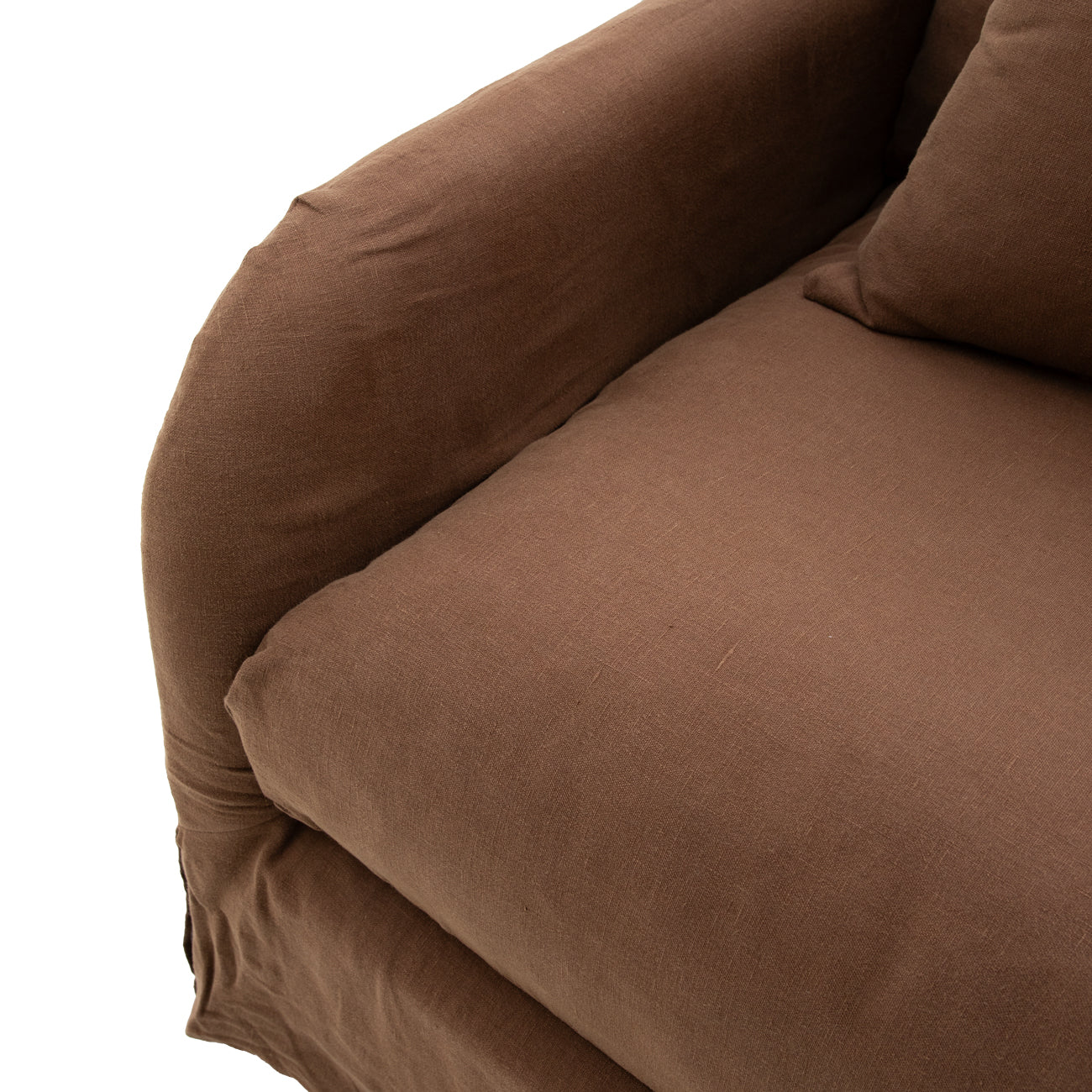 Eden Slipcover Armchair - Mocha