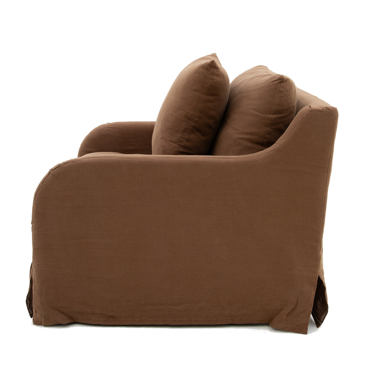 Eden Slipcover Armchair - Mocha