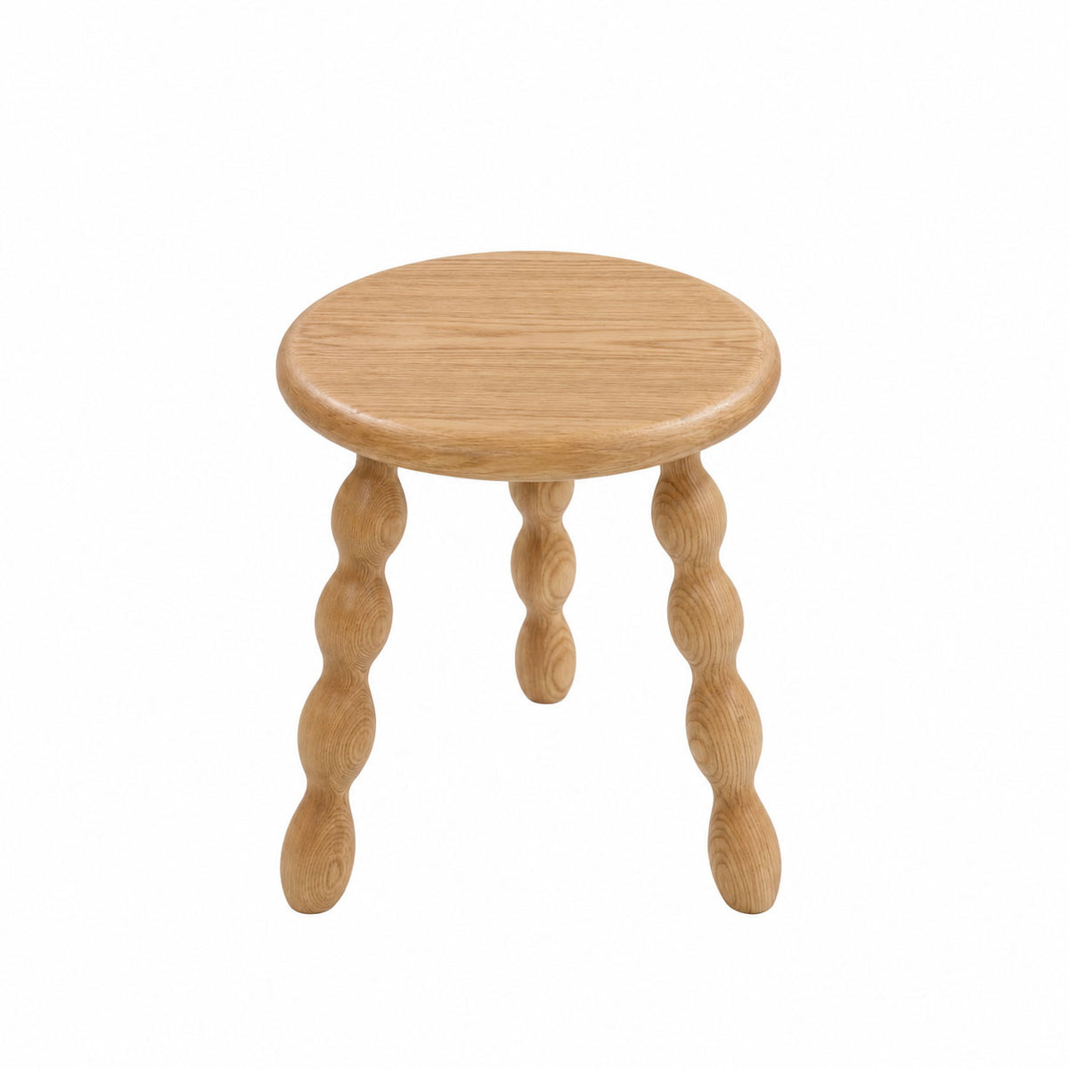 Bobbin Stool - Natural Oak