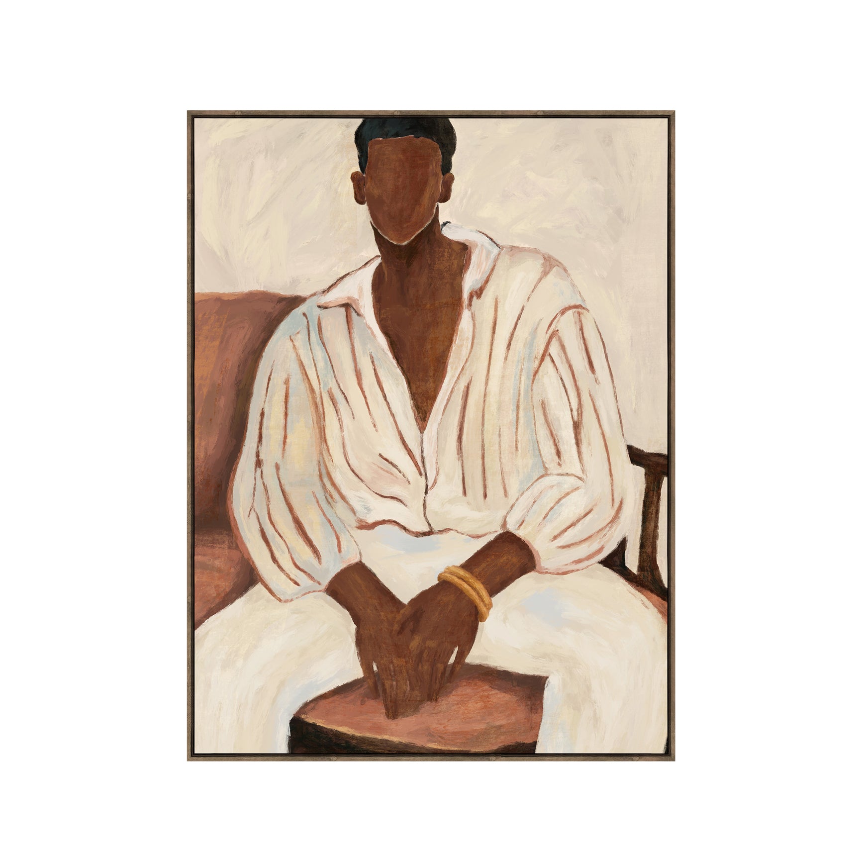 Rich - Hand Painted Framed Canvas