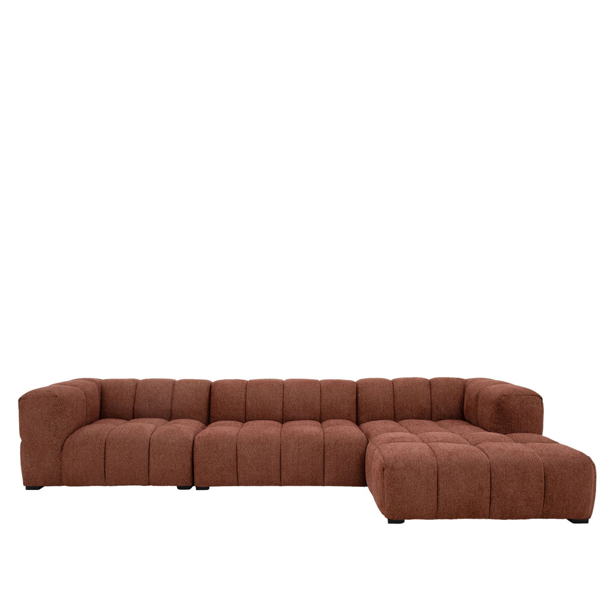 Manhattan Modular RH Sofa 3 Piece - Burnt Sienna