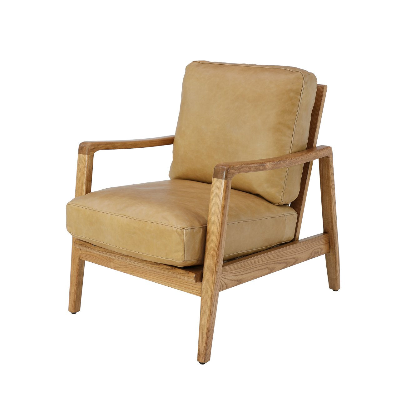 Reid Armchair - Tan Leather