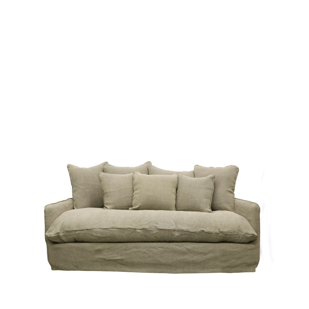 Lotus Slipcover Sofa 2 seater - Khaki