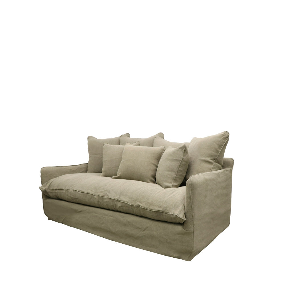 Lotus Slipcover Sofa 2 seater - Khaki