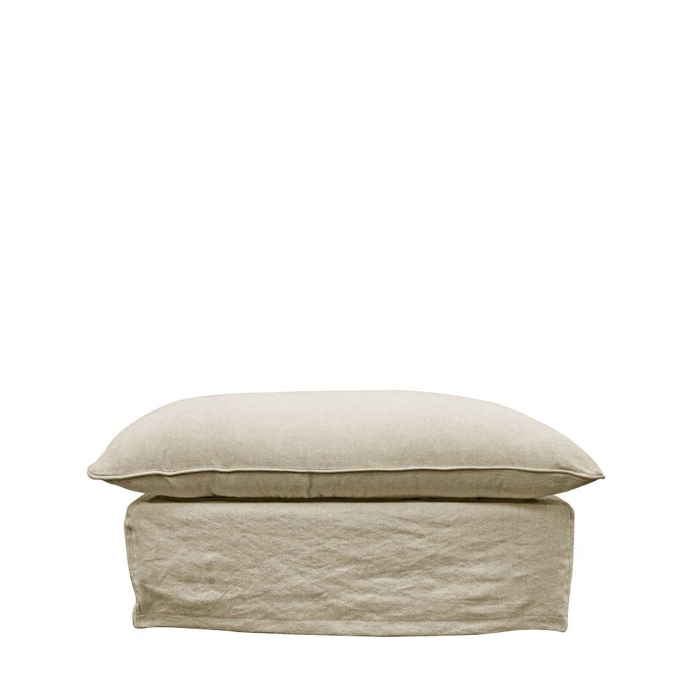 Lotus Ottoman - Khaki Cover Set