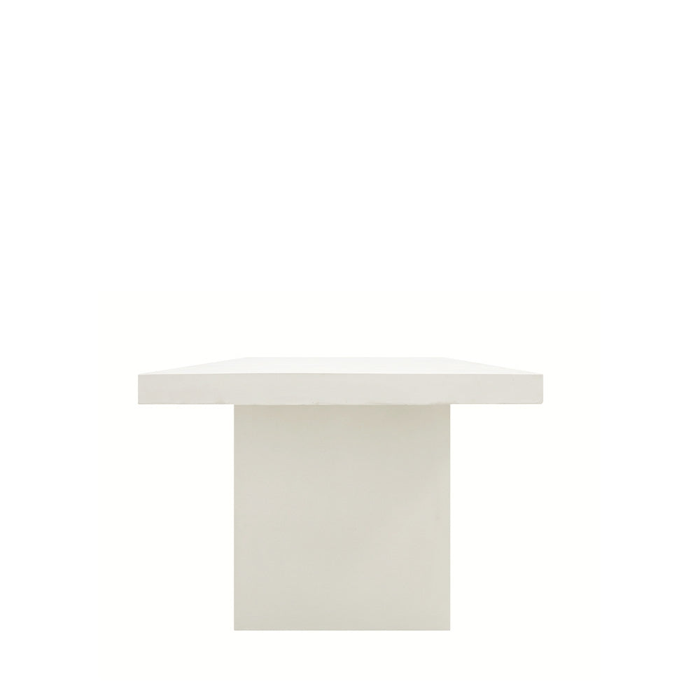 Palma Outdoor Concrete Table - 200cm - Chalk