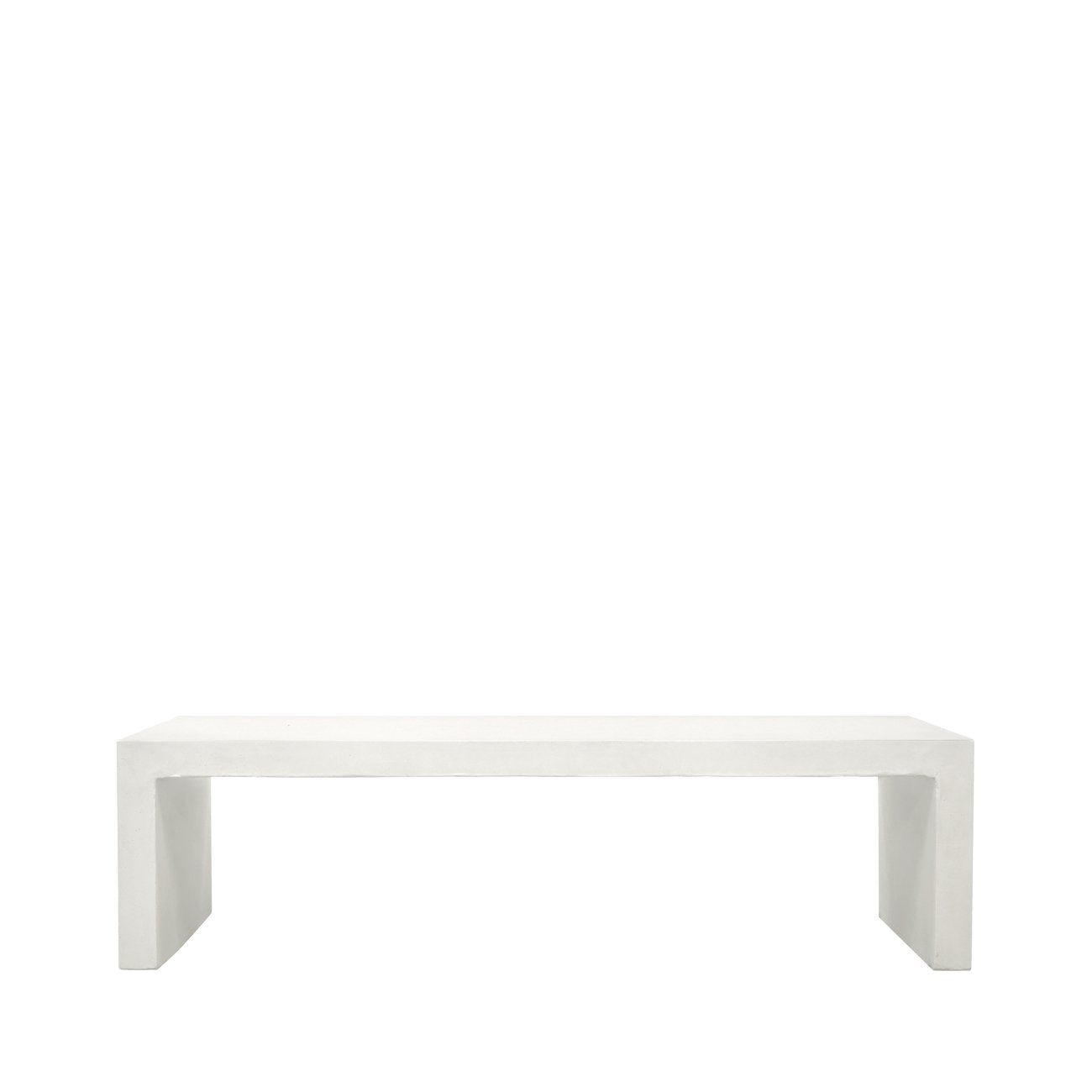 Palma Concrete Bench - 160cm - Chalk