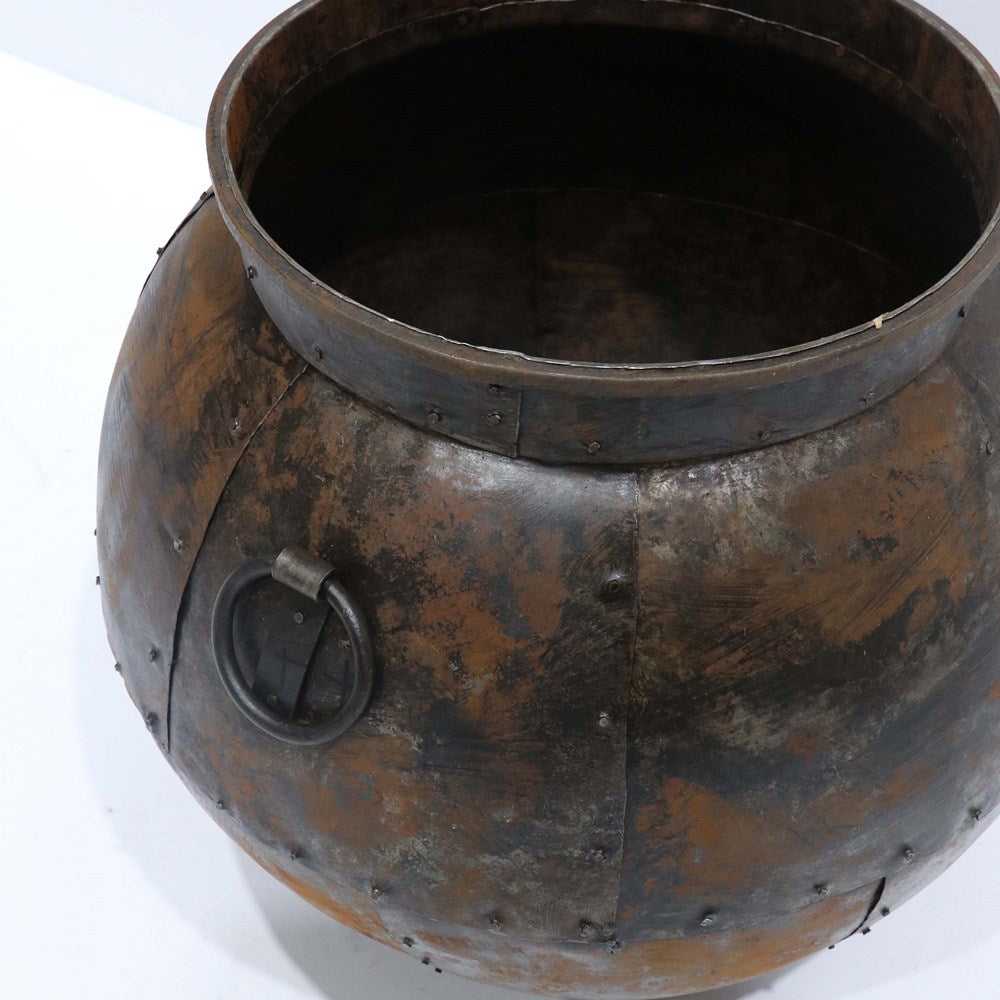 Sahar Round Iron Planter - Large
