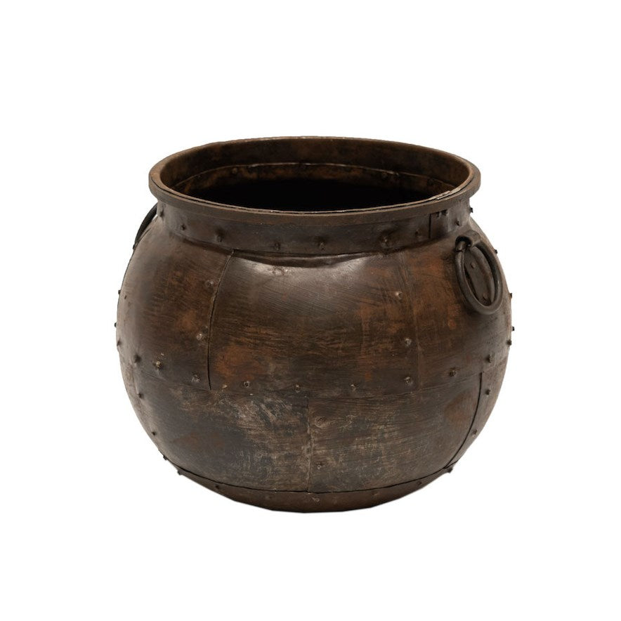 Sahar Round Iron Planter - Small