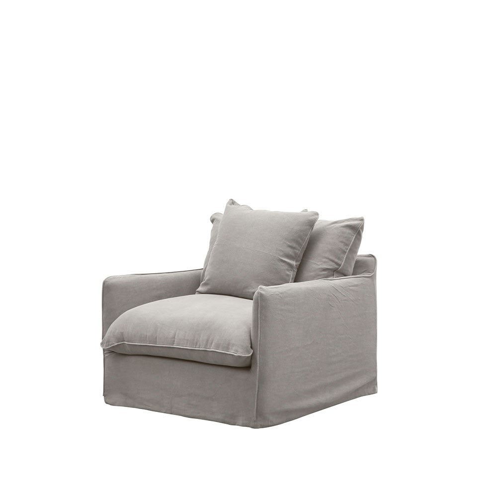 Lotus Slipcover Armchair - Cement Cover Set Only