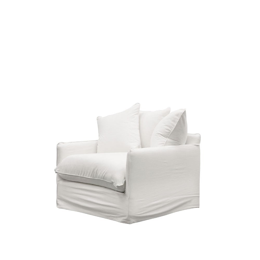 Lotus Slipcover Armchair - White Cover Set Only