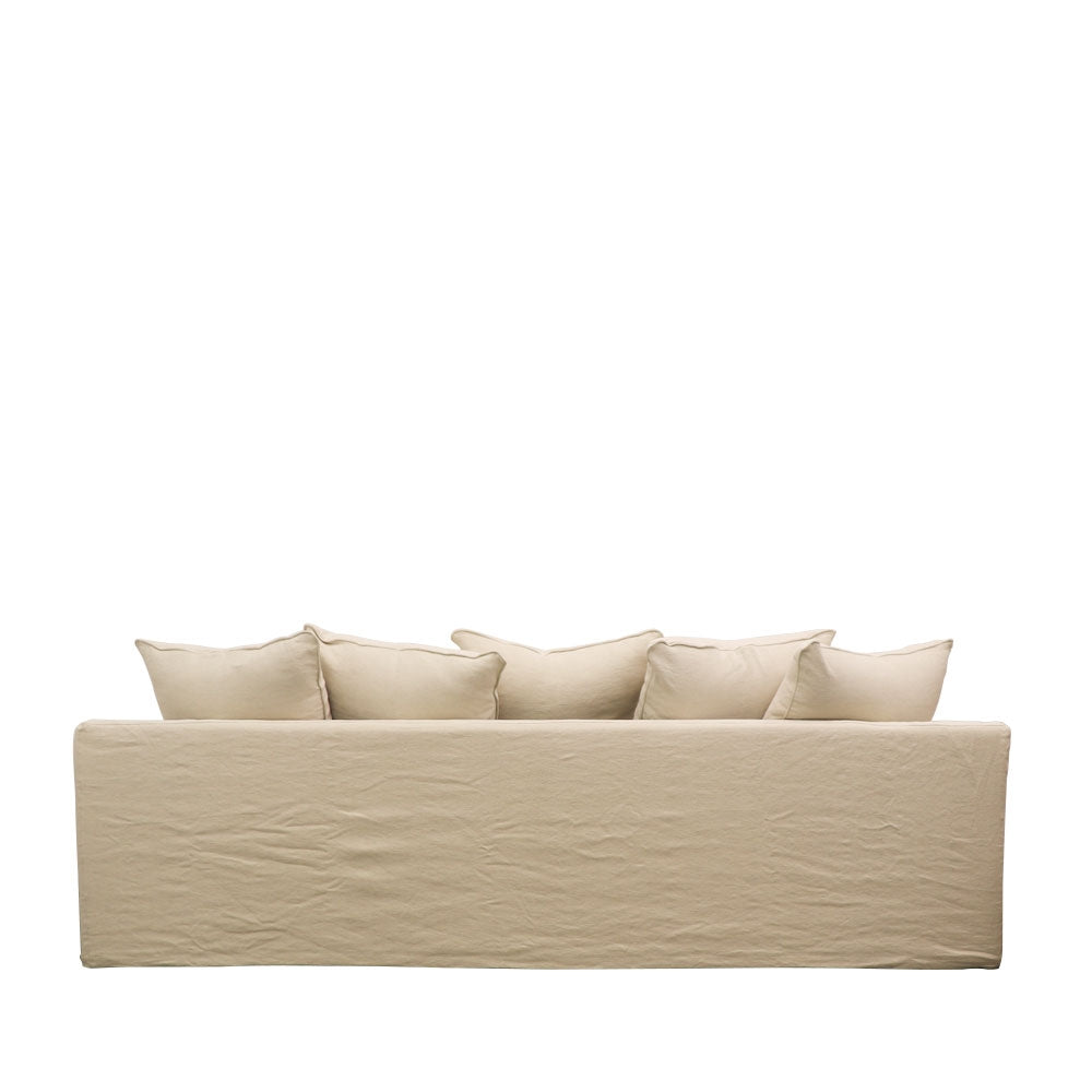 Keely Slipcover Sofa 3 Seater - Oatmeal