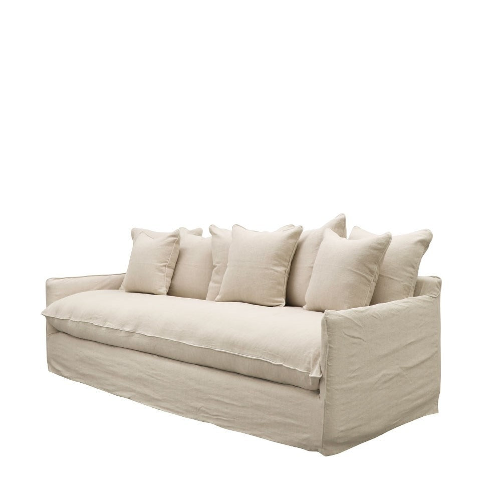 Lotus Slipcover Sofa 3 Seater - Oatmeal Cover Set Only