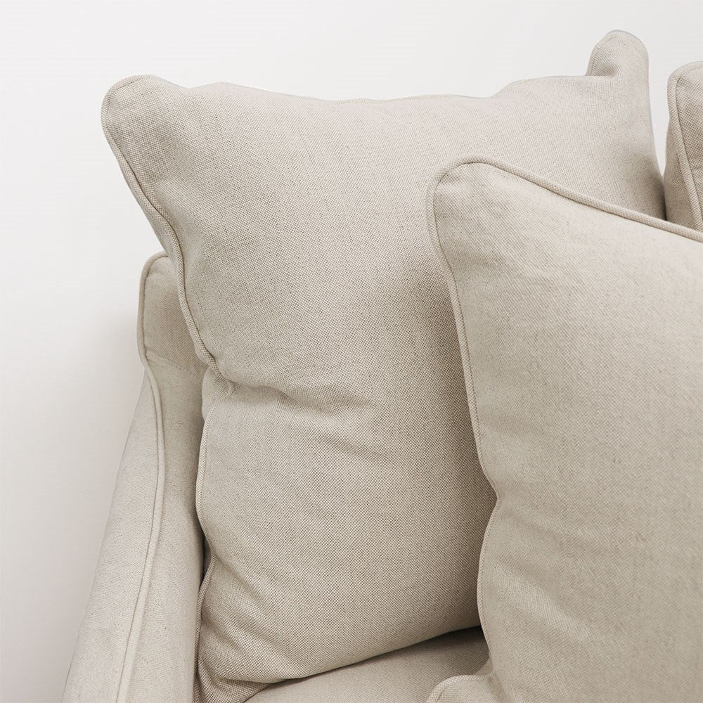 Lotus Slipcover Sofa 3 seater - Oatmeal