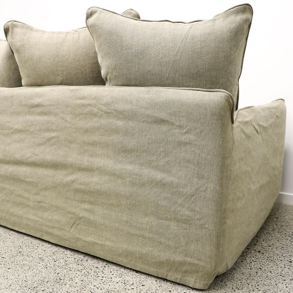 Lotus Slipcover Sofa 2 seater - Khaki