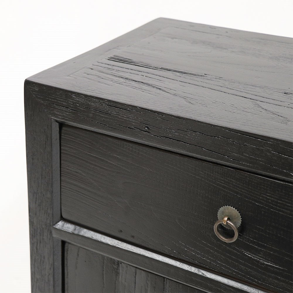 Parq Bedside/Cabinet Tall - Black