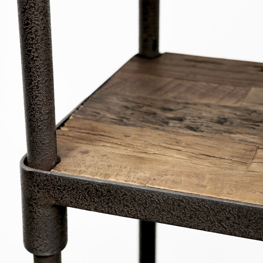 Industrial Metal Bookshelf - Narrow