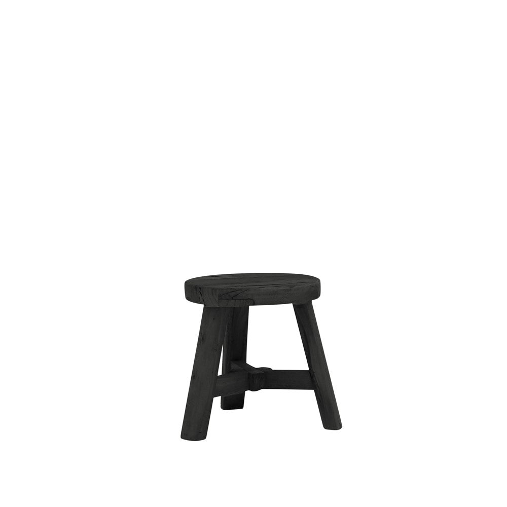 Parq Footstool Black - Round