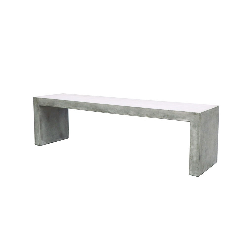 Palma Concrete Bench - 160cm - Grey