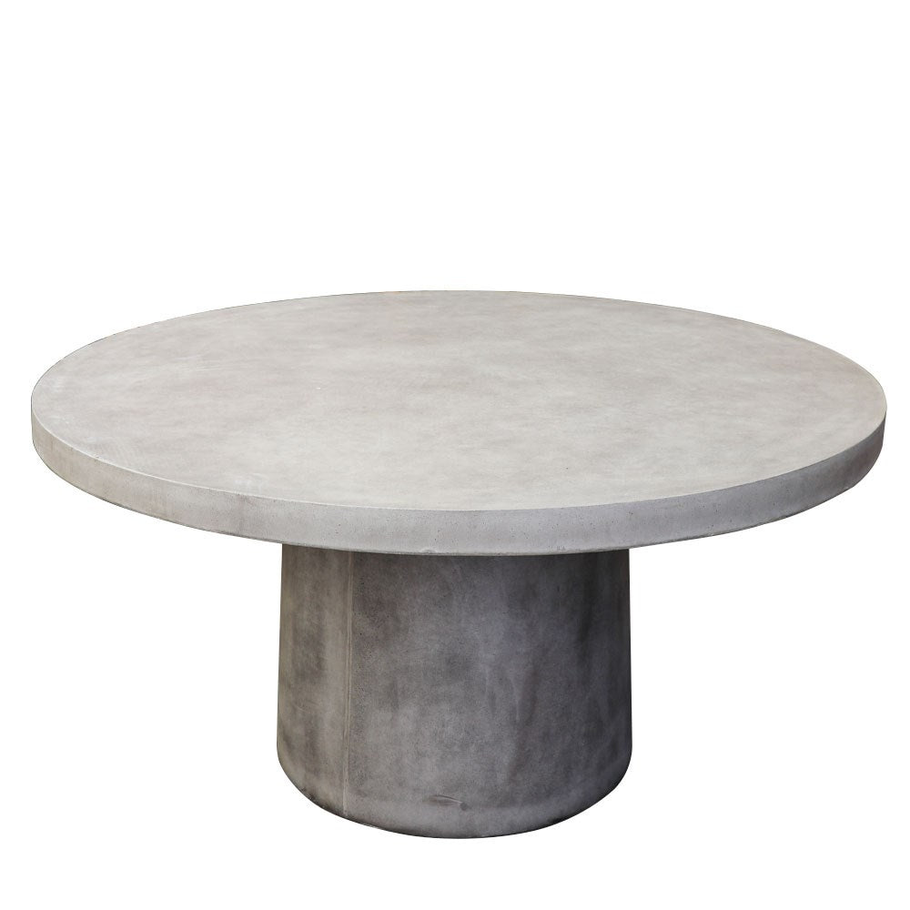 Milazzo Round Concrete Table - 150cm - Grey