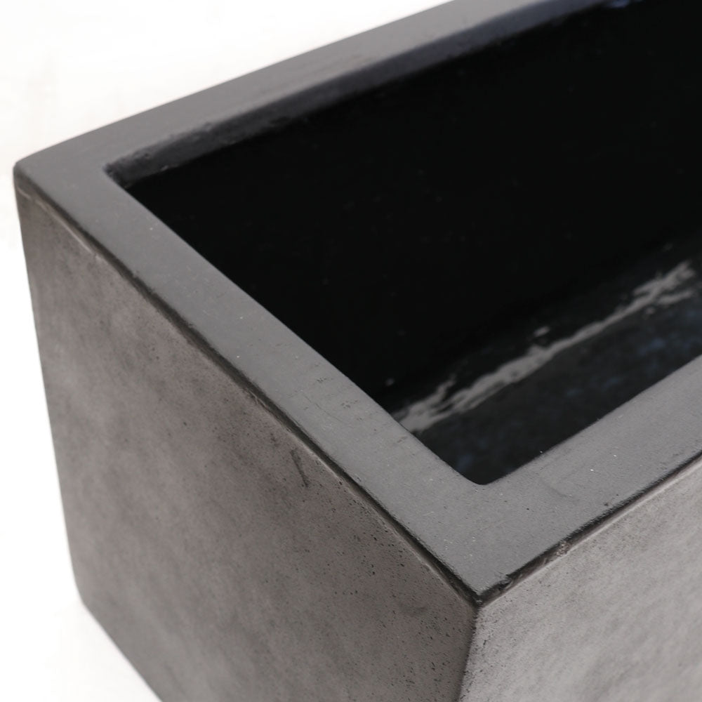 Waihou Black Planter - Medium