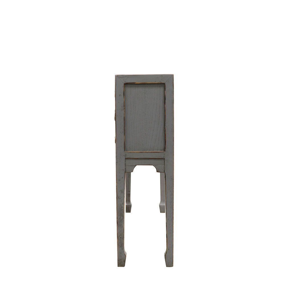 Oriental Painted Console - Petite, Vintage Grey