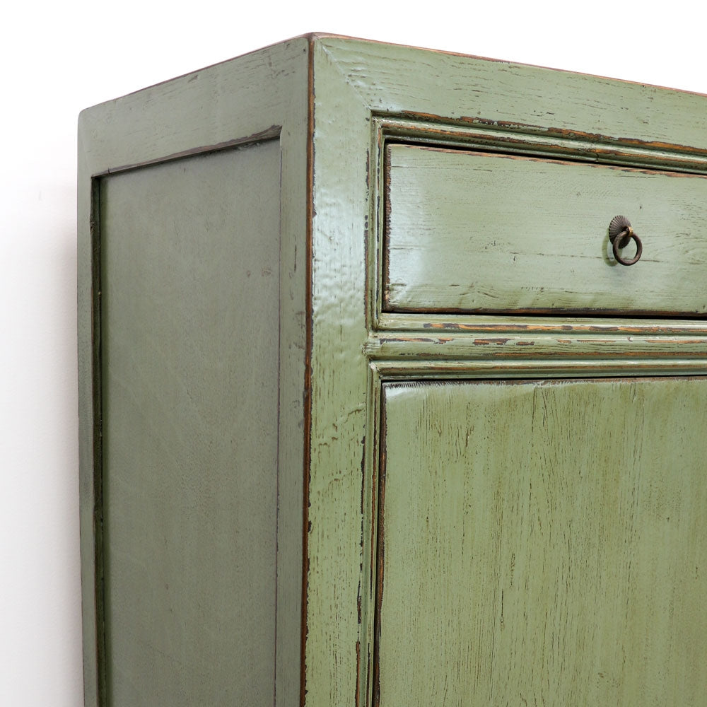 Oriental Painted 2 Door Sideboard - Vintage Green