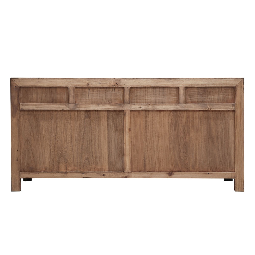 Oriental Painted 4 Door Sideboard - Vintage Grey