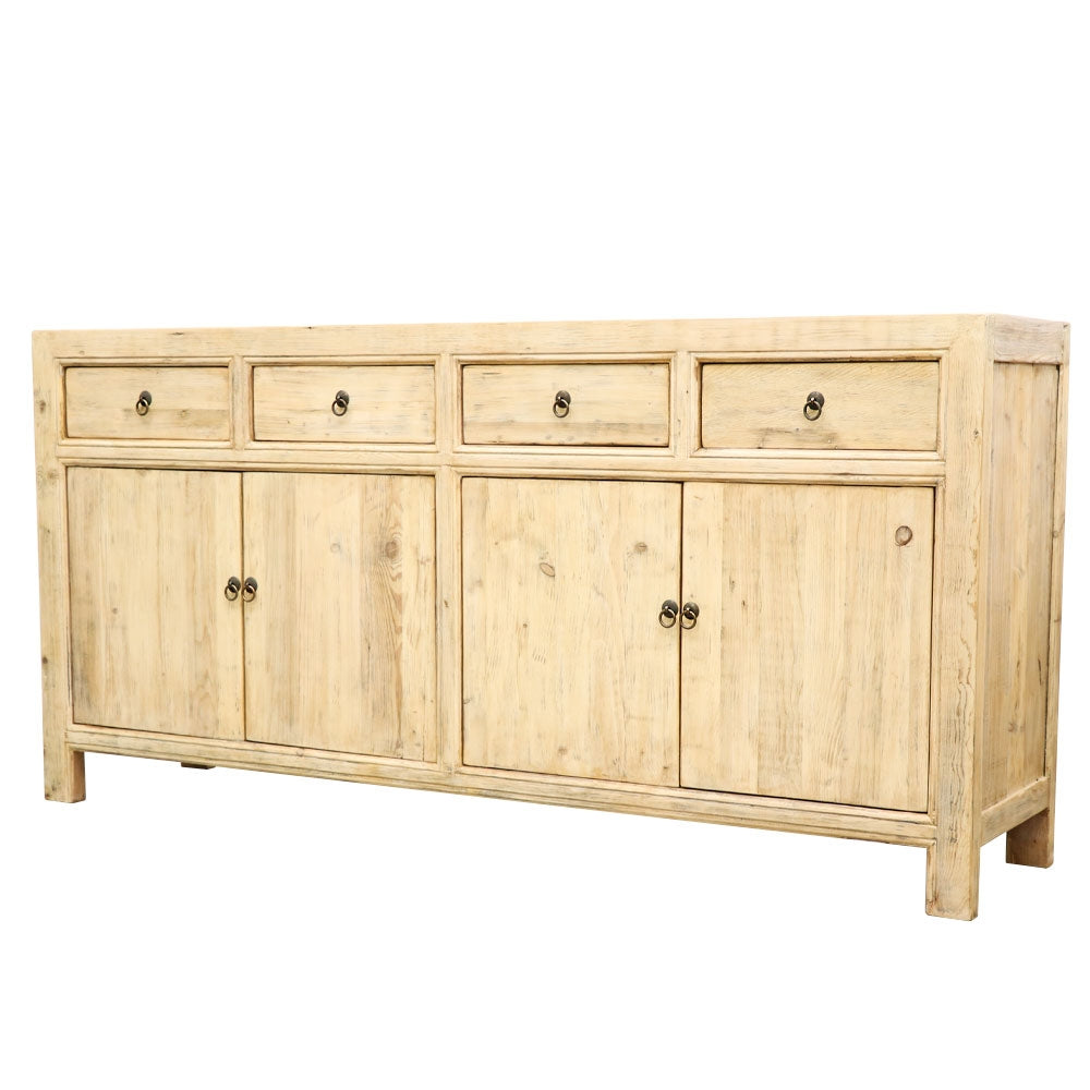 Oriental 4 Door Sideboard - Natural Finish