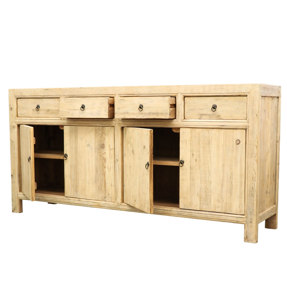 Oriental 4 Door Sideboard - Natural Finish