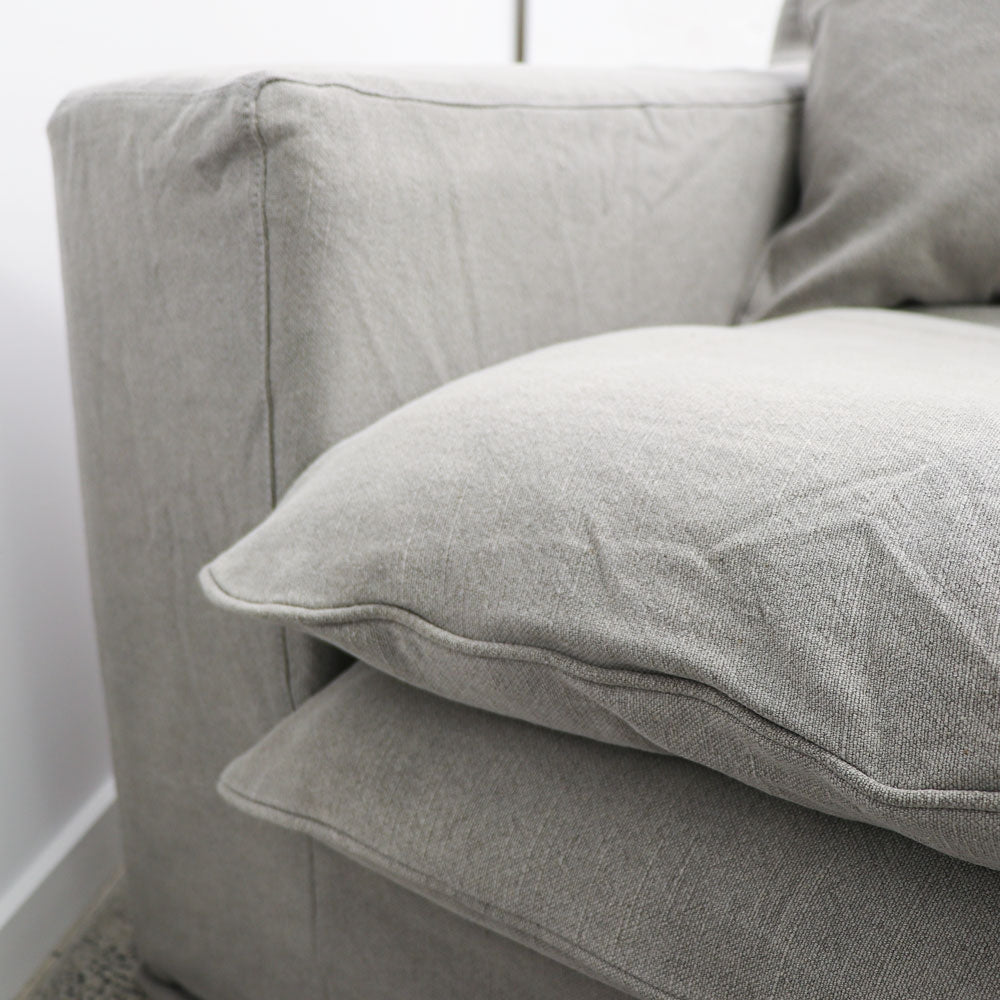 Keely Slipcover Sofa 2 seater - Cement